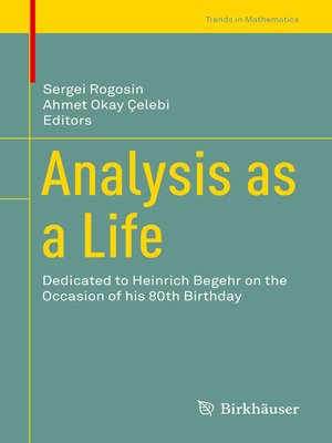 cover image of Analysis as a Life